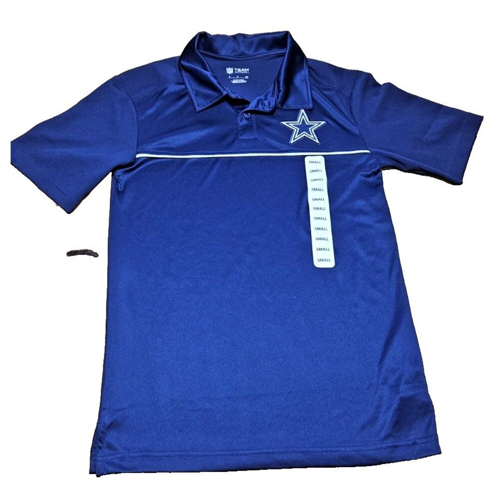 NEW Dallas Cowboys Football NFL Team Apparel Collared Golf  Polo Shirt Men's S